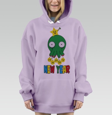 Новогодняя Ель, Hoodie Mjhigh Dig Mel, Fiolet, утепленная