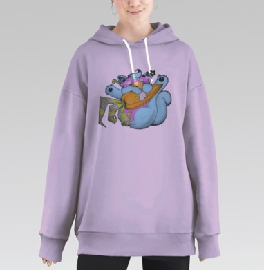 Няма, Hoodie Long Oversize Fiolet