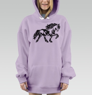 огненный конъ, Hoodie Mjhigh Dig Mel, Fiolet, утепленная