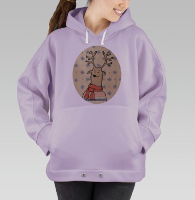 Олень, Hoodie Oversize Fiolet