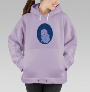 Овечка задумалась, Hoodie Oversize Fiolet