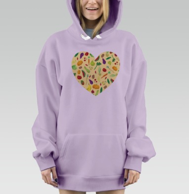Овощатки, Hoodie Mjhigh Dig Mel, Fiolet, утепленная