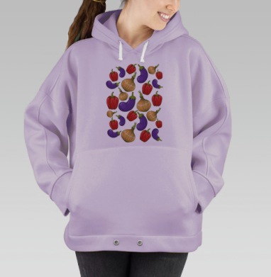 Овощи, Hoodie Oversize Fiolet