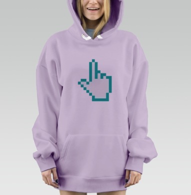 пиксельный указатель, Hoodie Mjhigh Dig Mel, Fiolet, утепленная