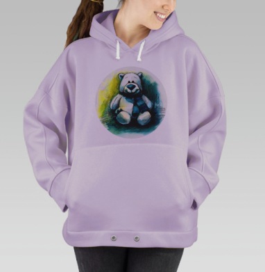 Плюшевый мишка, Hoodie Oversize Fiolet