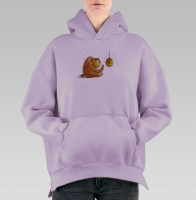 По хорошему, Hoodie Oversize Fiolet, утепленная