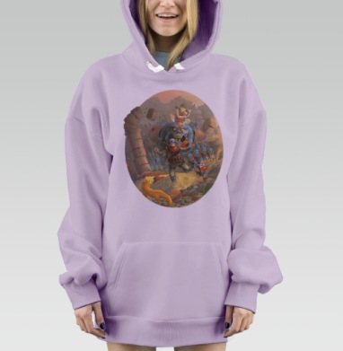Погоня, Hoodie Mjhigh Dig Mel, Fiolet, утепленная