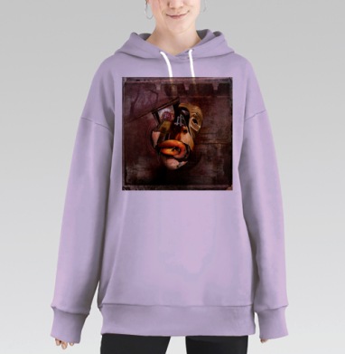 Портрет, Hoodie Long Oversize Fiolet