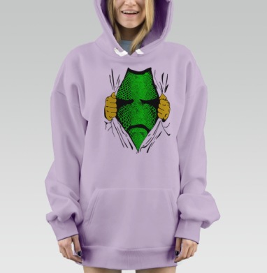 Посмотри на меня я змея, Hoodie Mjhigh Dig Mel, Fiolet, утепленная