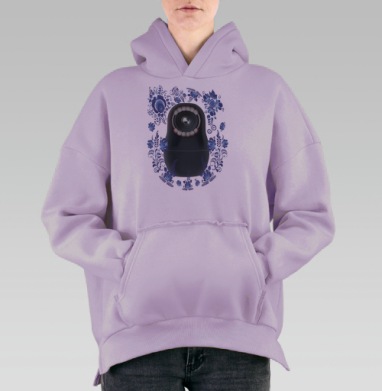 Потребитель, Hoodie Oversize Fiolet, утепленная