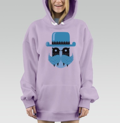 Птичий Грипп, Hoodie Mjhigh Dig Mel, Fiolet, утепленная