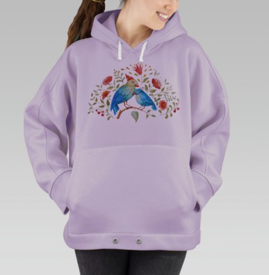 Птицы, Hoodie Oversize Fiolet