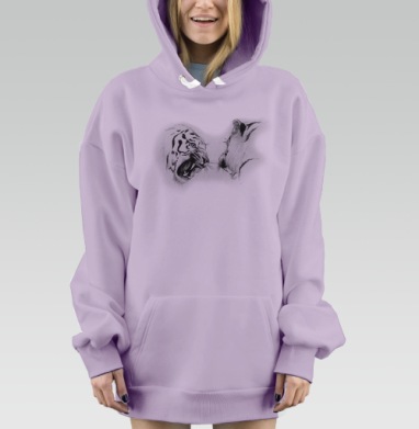 Р-ррррр, Hoodie Mjhigh Dig Mel, Fiolet, утепленная