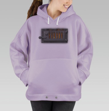 Работаю на буратинах, Hoodie Oversize Fiolet