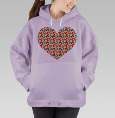 Retro / Ретро, Hoodie Oversize Fiolet