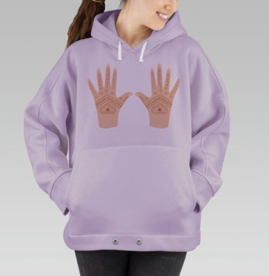 Руки с хной, Hoodie Oversize Fiolet