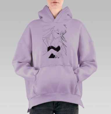 Самоделка, Hoodie Oversize Fiolet, утепленная