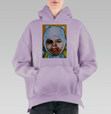 Самоделка, Hoodie Oversize Fiolet, утепленная