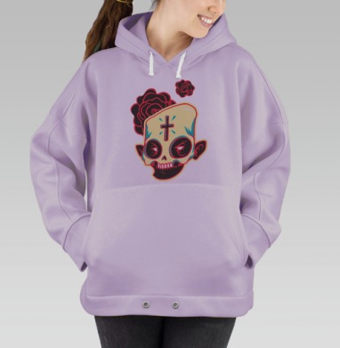 Сахарный череп, Hoodie Oversize Fiolet