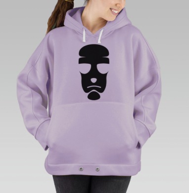 Shadow Face / Теневое лицо, Hoodie Oversize Fiolet