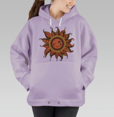 Солнце, Hoodie Oversize Fiolet