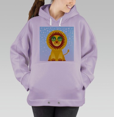 Солнечный лев, Hoodie Oversize Fiolet