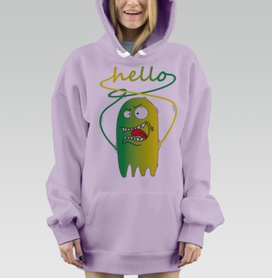 сопля, Hoodie Mjhigh Dig Mel, Fiolet, утепленная