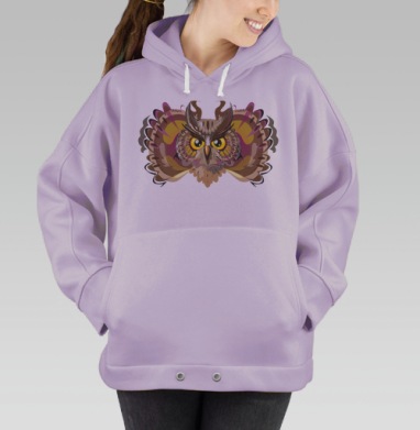 Совушка СОВА, Hoodie Oversize Fiolet