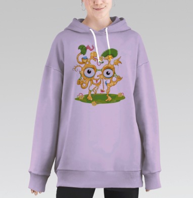 Спрингомонстр, Hoodie Long Oversize Fiolet