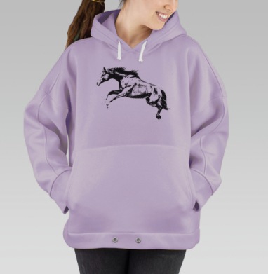 Strong one / Сильный, Hoodie Oversize Fiolet