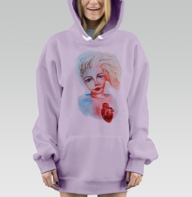 Свет жизни, Hoodie Mjhigh Dig Mel, Fiolet, утепленная