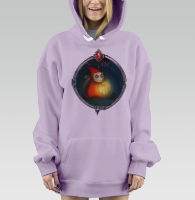свети мне ночью, Hoodie Mjhigh Dig Mel, Fiolet, утепленная