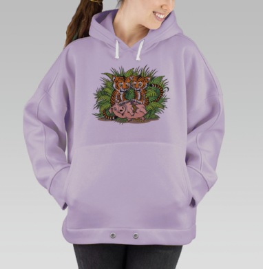 Сюрреалистический стимпанк киборг механические внутренние органы, Hoodie Oversize Fiolet
