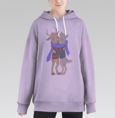 Тепла, Hoodie Long Oversize Fiolet