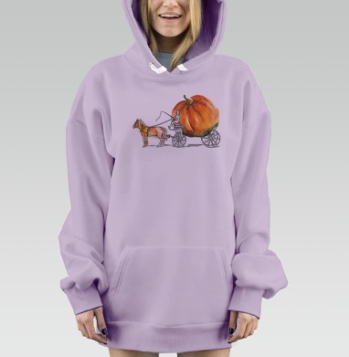 Тыква, Hoodie Mjhigh Dig Mel, Fiolet, утепленная