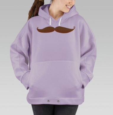 Усы (Живая Азбука), Hoodie Oversize Fiolet