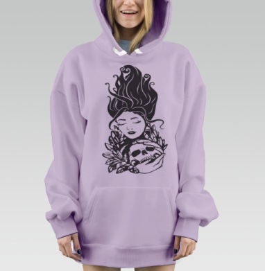 В обьятьях смерти, Hoodie Mjhigh Dig Mel, Fiolet, утепленная