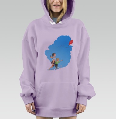 В погоне за ветром, Hoodie Mjhigh Dig Mel, Fiolet, утепленная