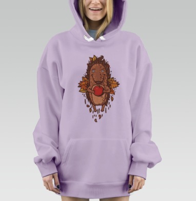 Вдохновение, Hoodie Mjhigh Dig Mel, Fiolet, утепленная