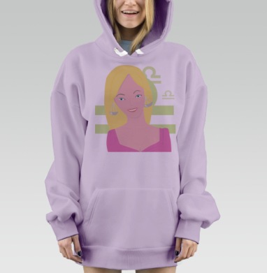 Весы, Hoodie Mjhigh Dig Mel, Fiolet, утепленная