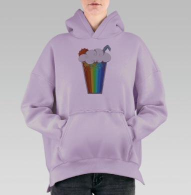 Вкус Лета, Hoodie Oversize Fiolet, утепленная