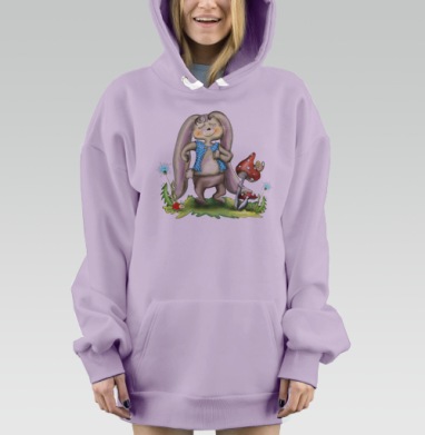 Всегда с позитивом!, Hoodie Mjhigh Dig Mel, Fiolet, утепленная