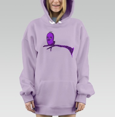 Вы даже не представляете…, Hoodie Mjhigh Dig Mel, Fiolet, утепленная