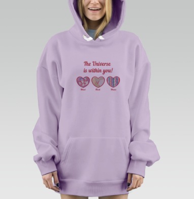 Холодное сердце, Hoodie Mjhigh Dig Mel, Fiolet, утепленная