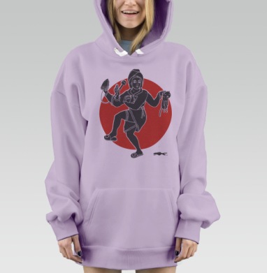 ХОЗЯЮШКА ШИВА, Hoodie Mjhigh Dig Mel, Fiolet, утепленная