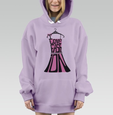 Я моду люблю!, Hoodie Mjhigh Dig Mel, Fiolet, утепленная