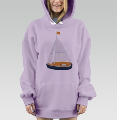 Yacht (Живая Азбука), Hoodie Mjhigh Dig Mel, Fiolet, утепленная