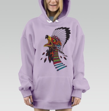 Ястреб, Hoodie Mjhigh Dig Mel, Fiolet, утепленная