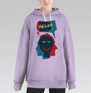 запущеный случай шизофрении, Hoodie Long Oversize Fiolet