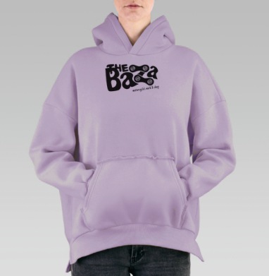 ЗЕ БАЗА 5, Hoodie Oversize Fiolet, утепленная